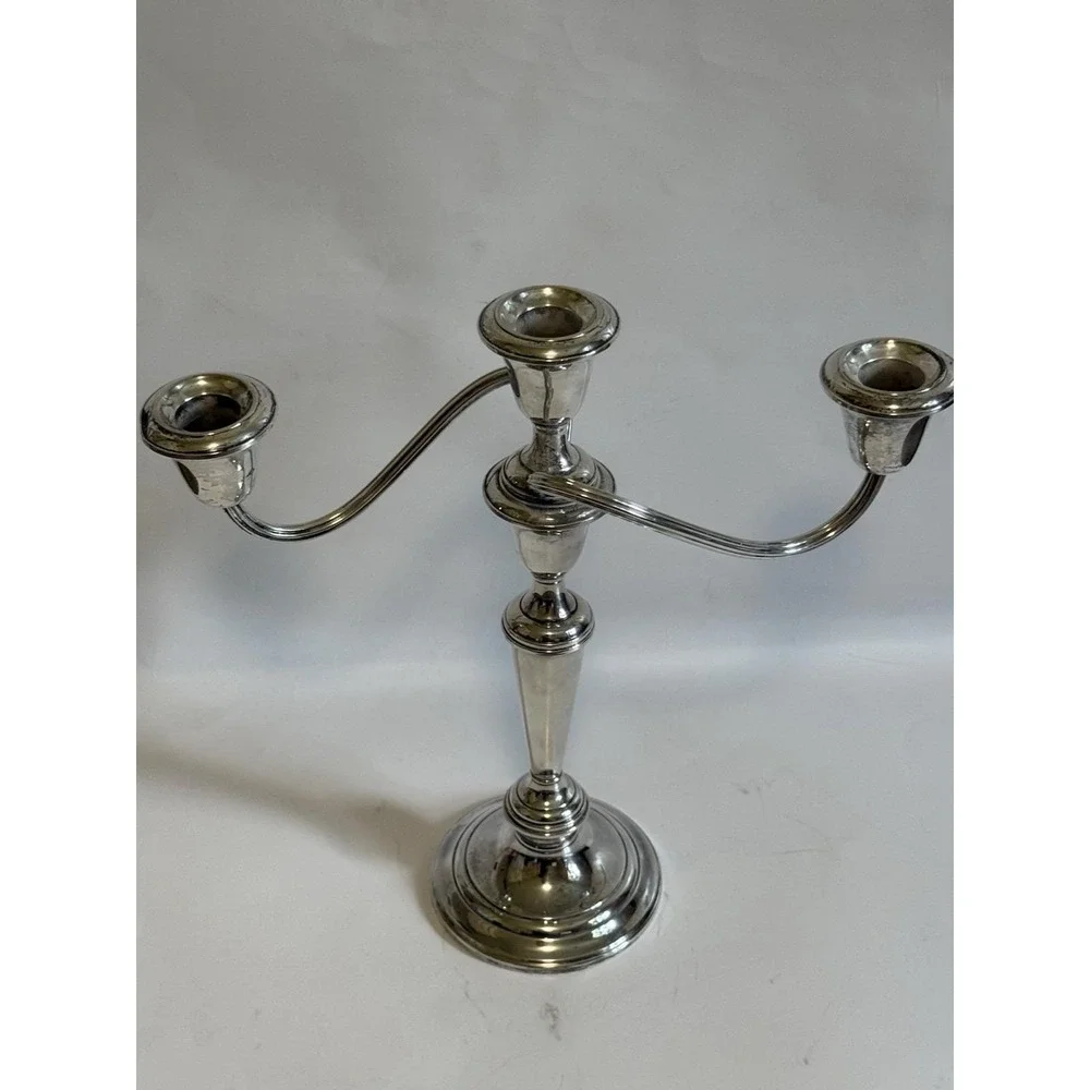 Vintage Gorham Sterling Silver three light candleabra